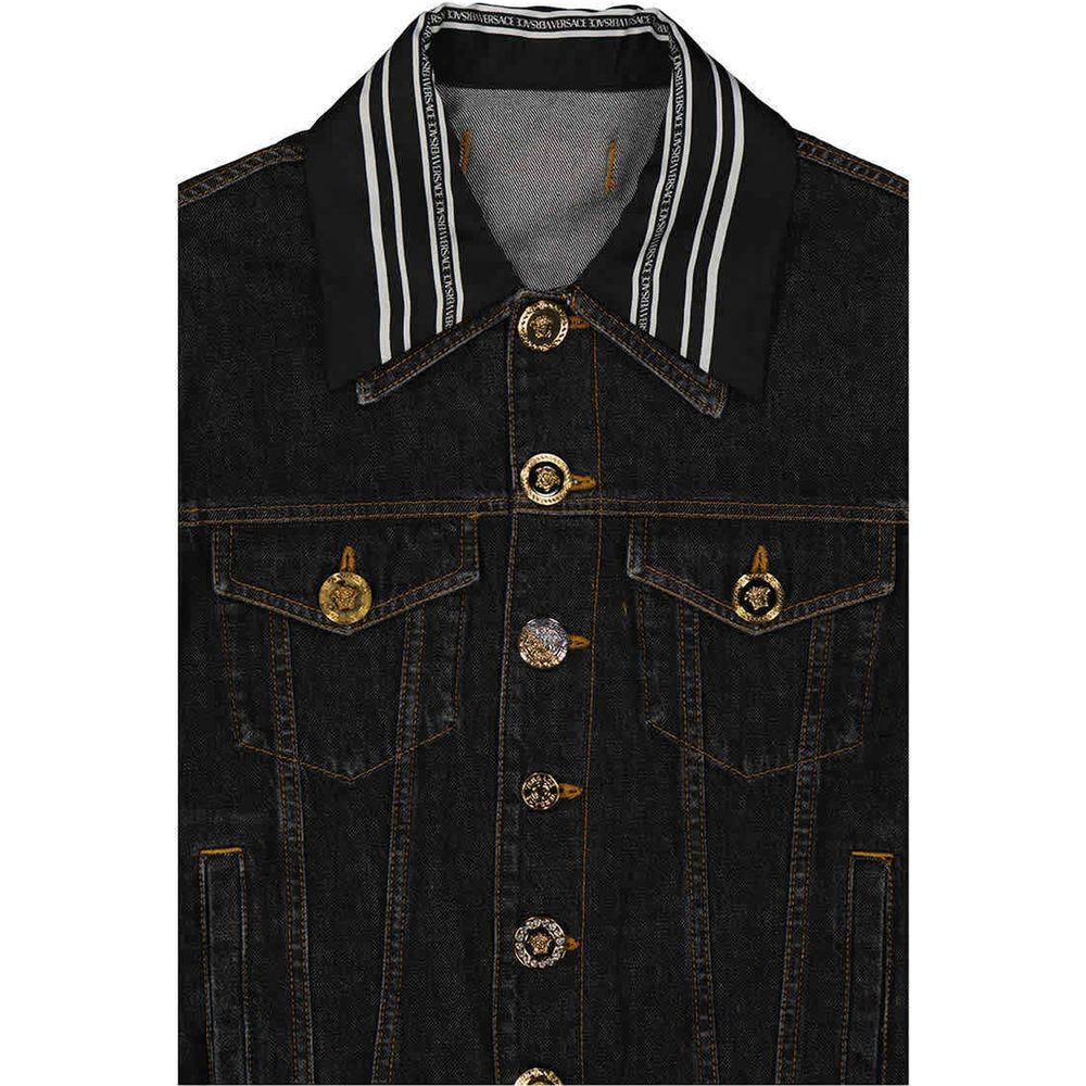 Versace Medusa Motif Denim Jacket