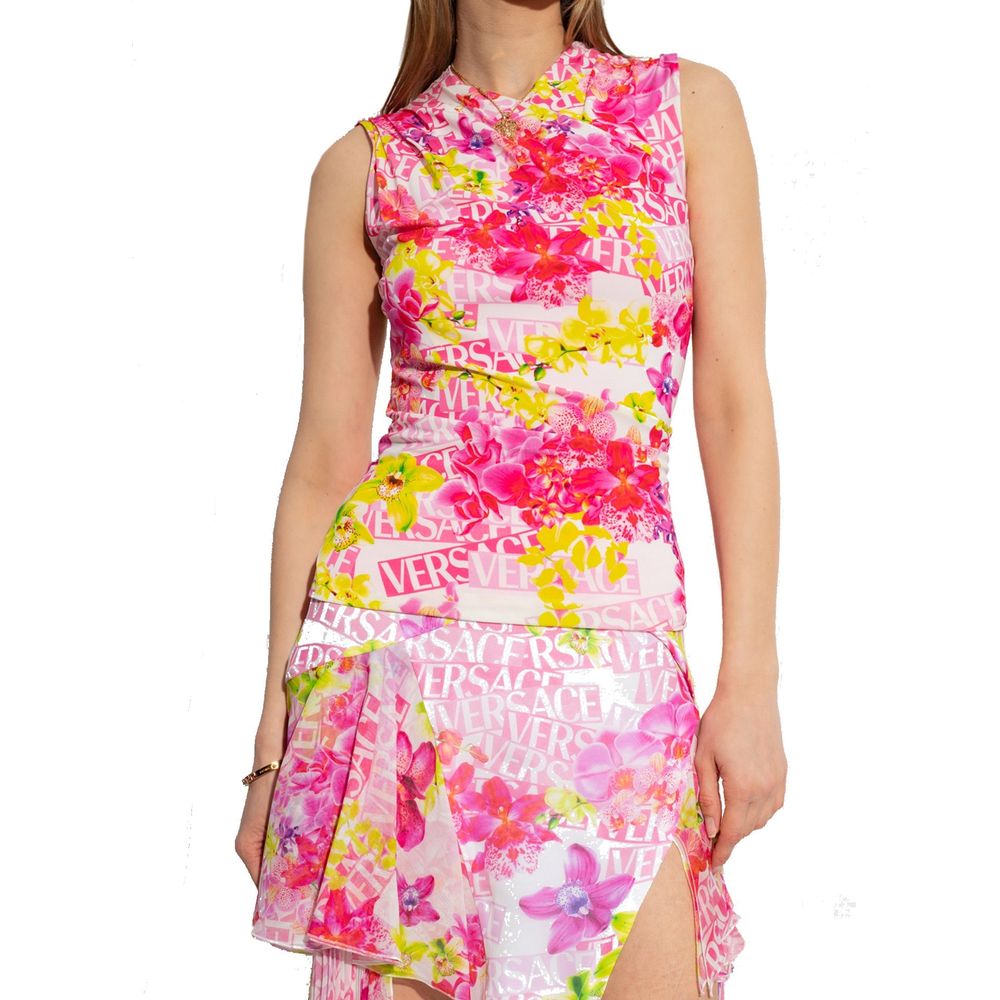 Versace Sleeveless Printed Top