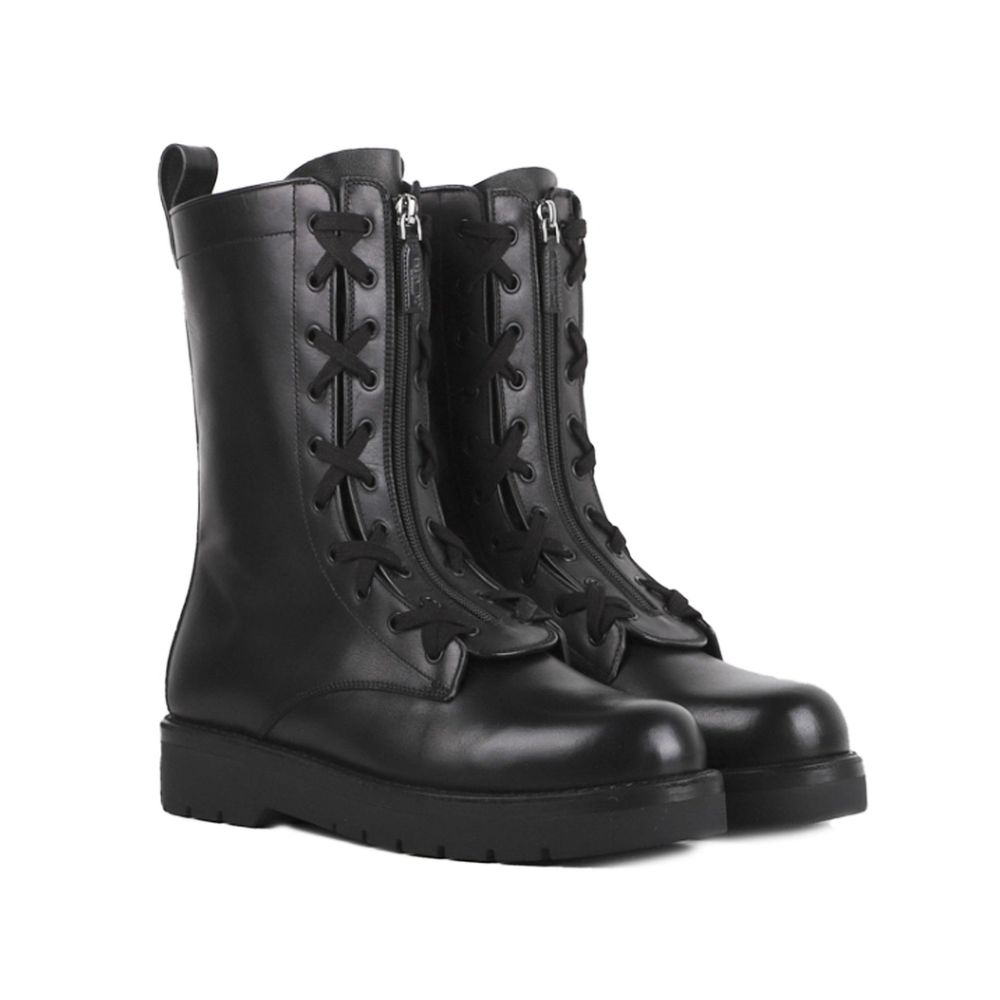 Valentino Garavani Combat Leather Boots