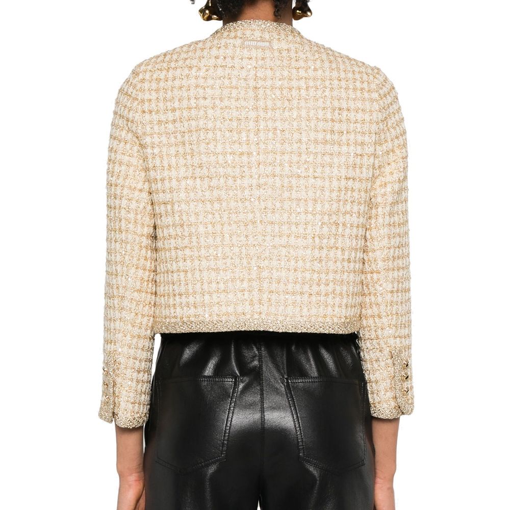 Miu Miu Check Lamé Jacket