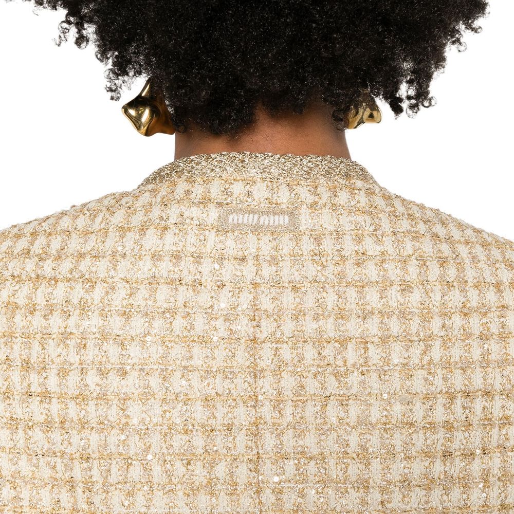 Miu Miu Check Lamé Jacket