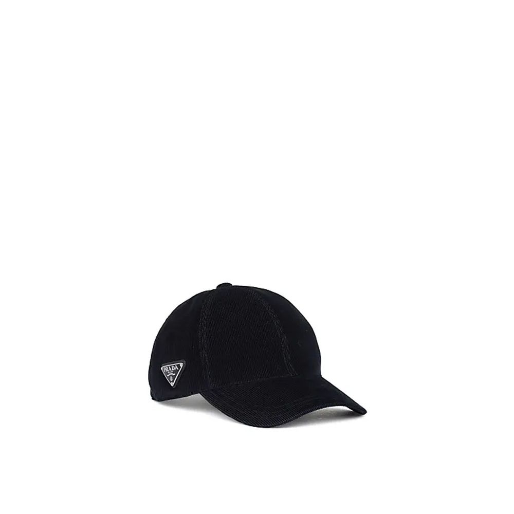 Prada Cotton Ribbed Hat