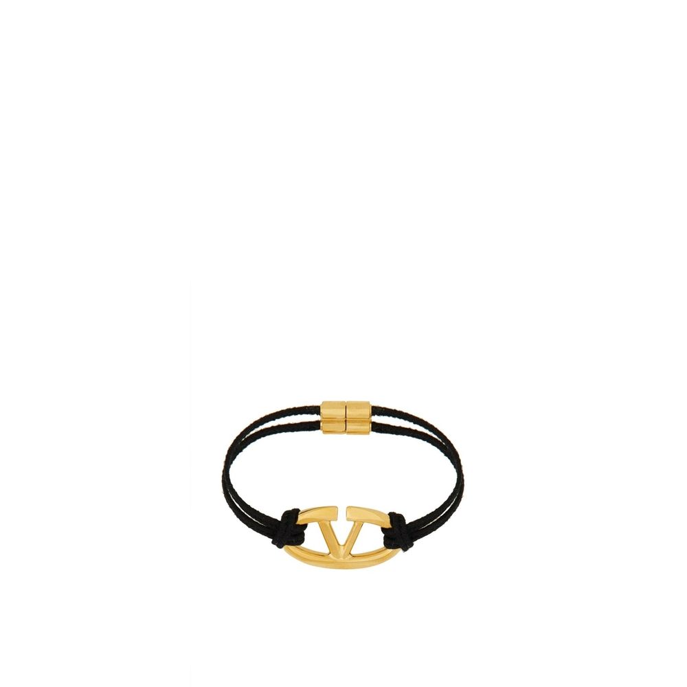 Valentino Garavani V-Logo Cotton Bracelet