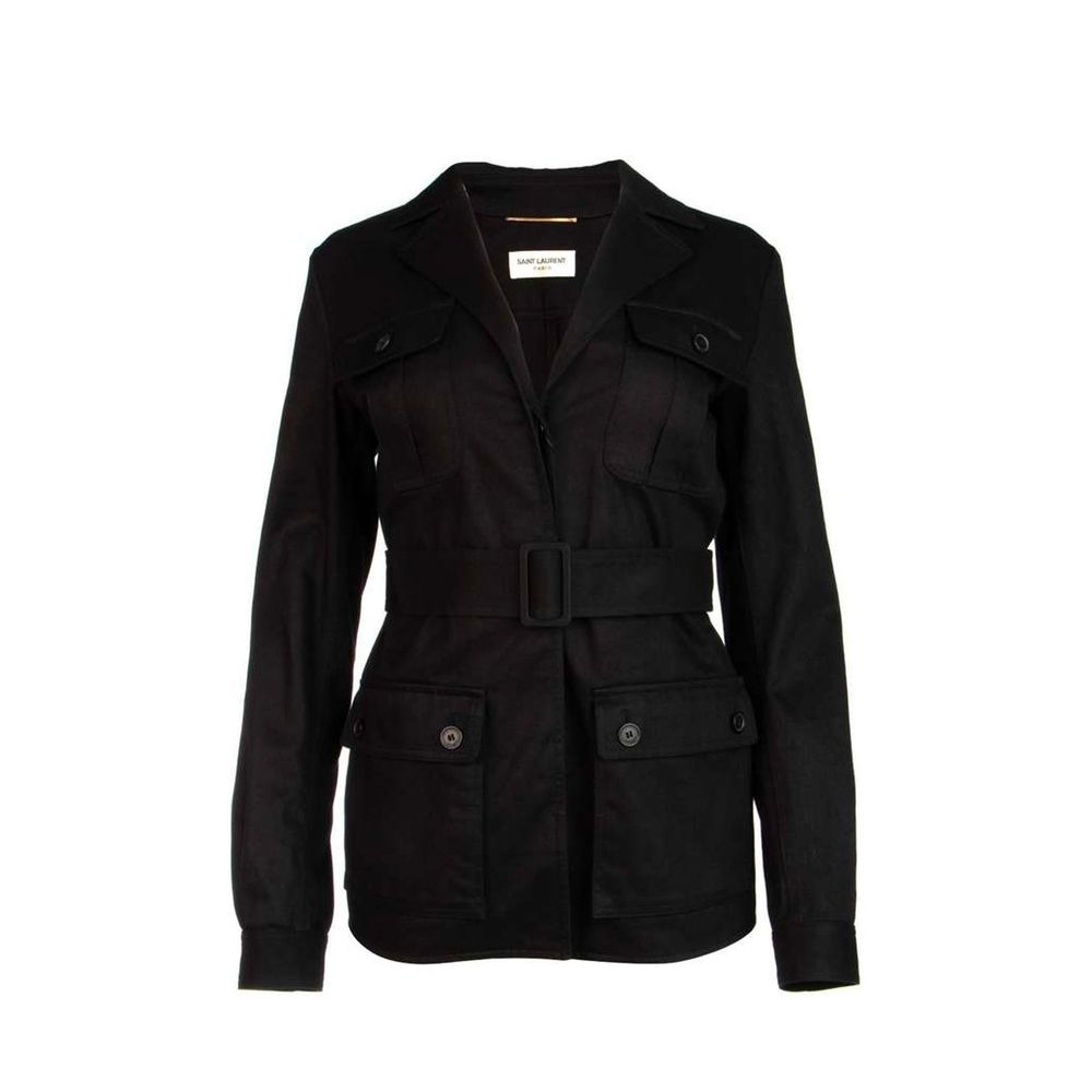 Saint Laurent Belted Flap Pocket Jacket