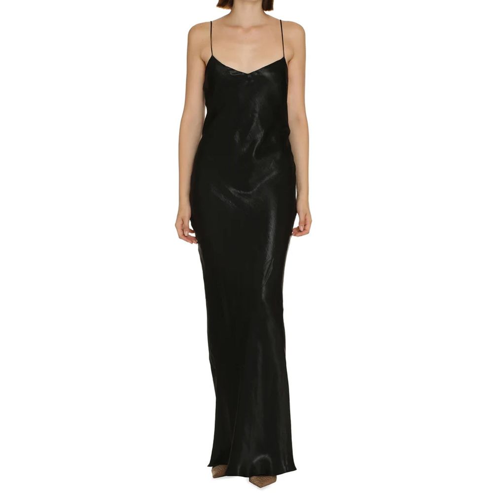Saint Laurent Satin Long Dress