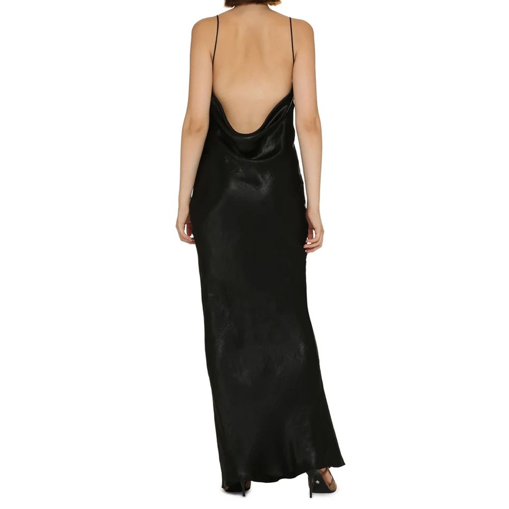 Saint Laurent Satin Long Dress