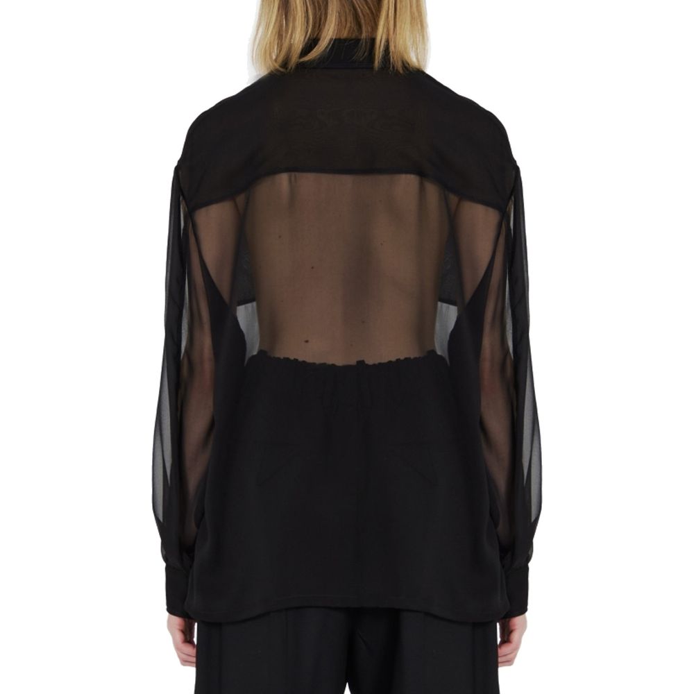 Saint Laurent Silk Crepe Muslin Shirt