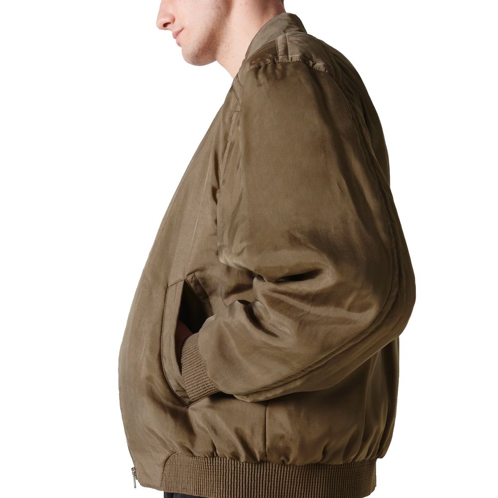 Saint Laurent Twill Teddy Bomber Jacket