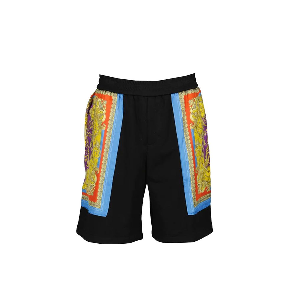 Versace Barocco Goddess Night Print Shorts
