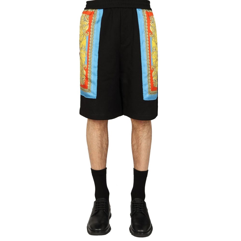 Versace Barocco Goddess Night Print Shorts