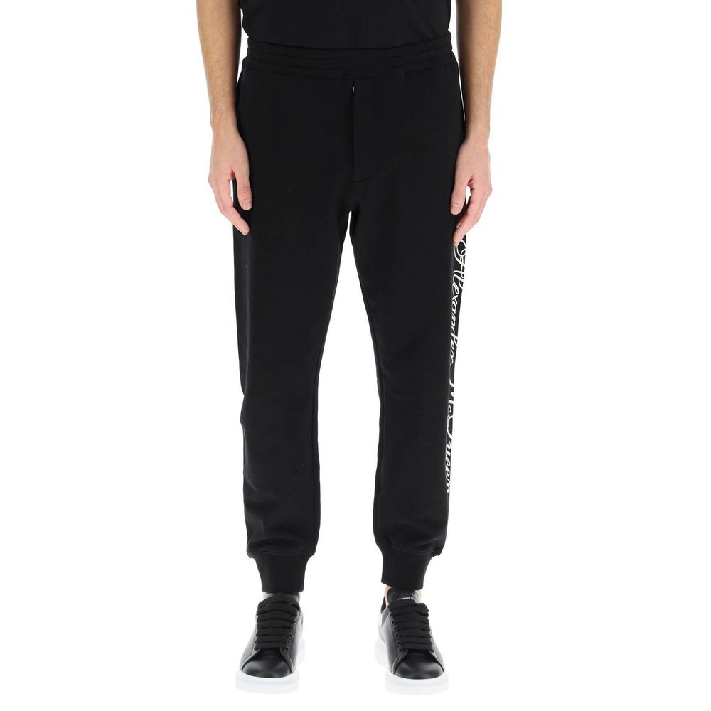 Alexander McQueen Logo Cotton Pants