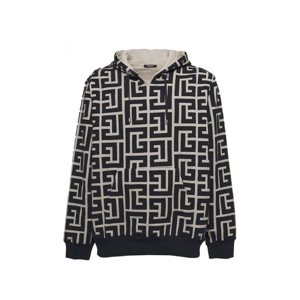 Balmain Monogrammed Hooded Sweatshirt
