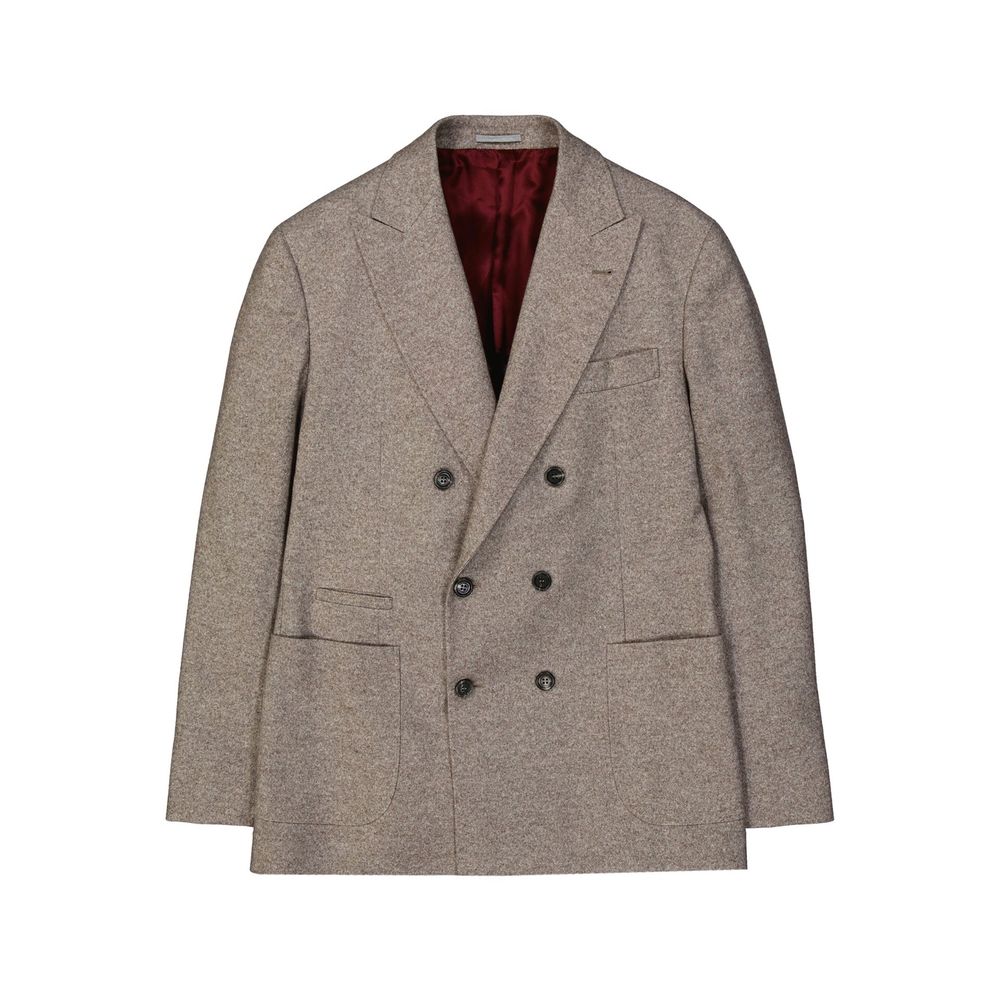Brunello Cucinelli Double-Breasted Wool Jacket