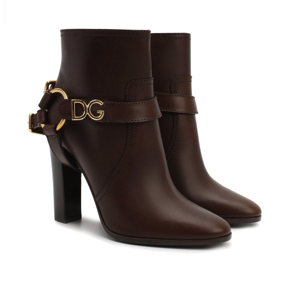 Dolce & Gabbana Leather Ankle Boots