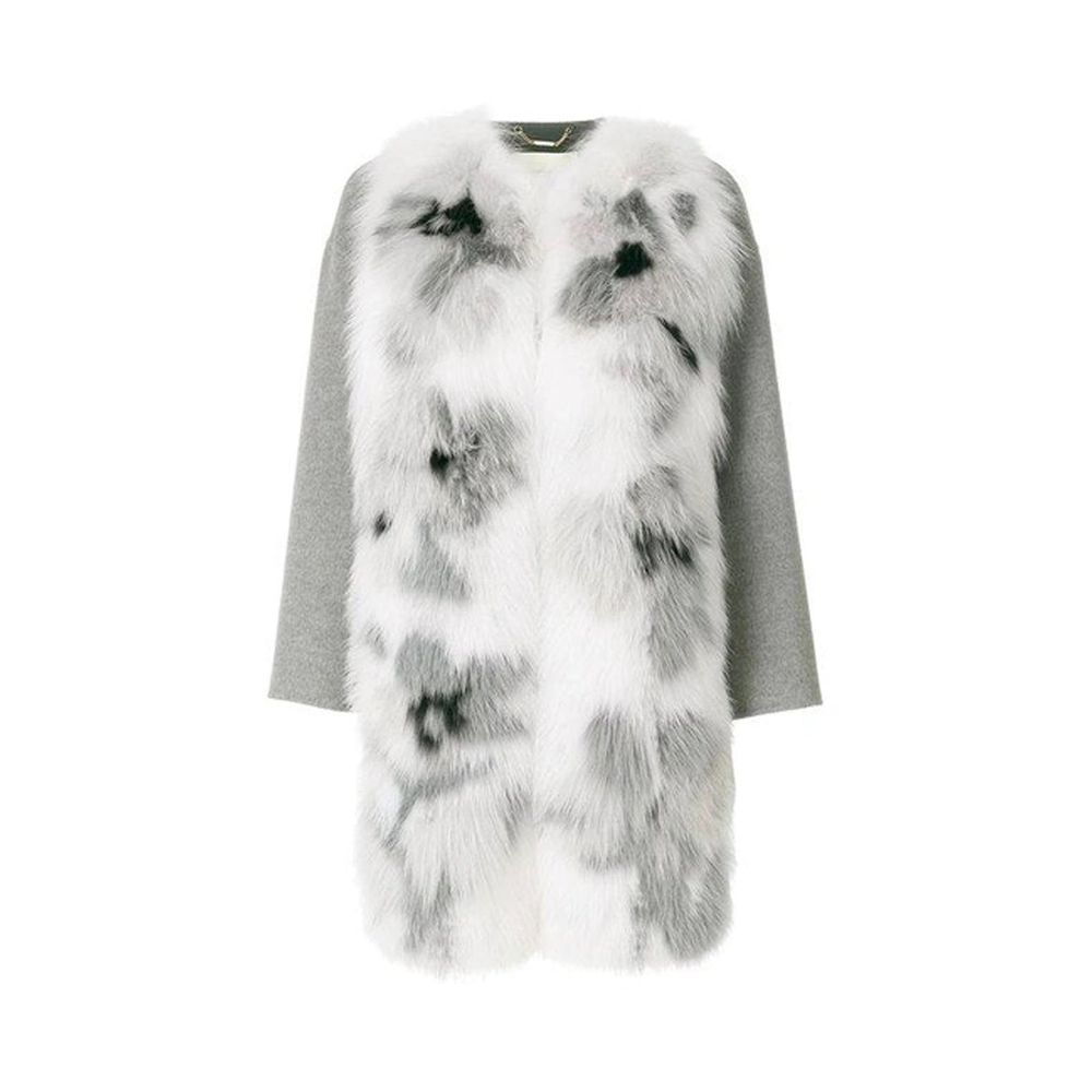 Fendi Fur Trim Cashmere Coat