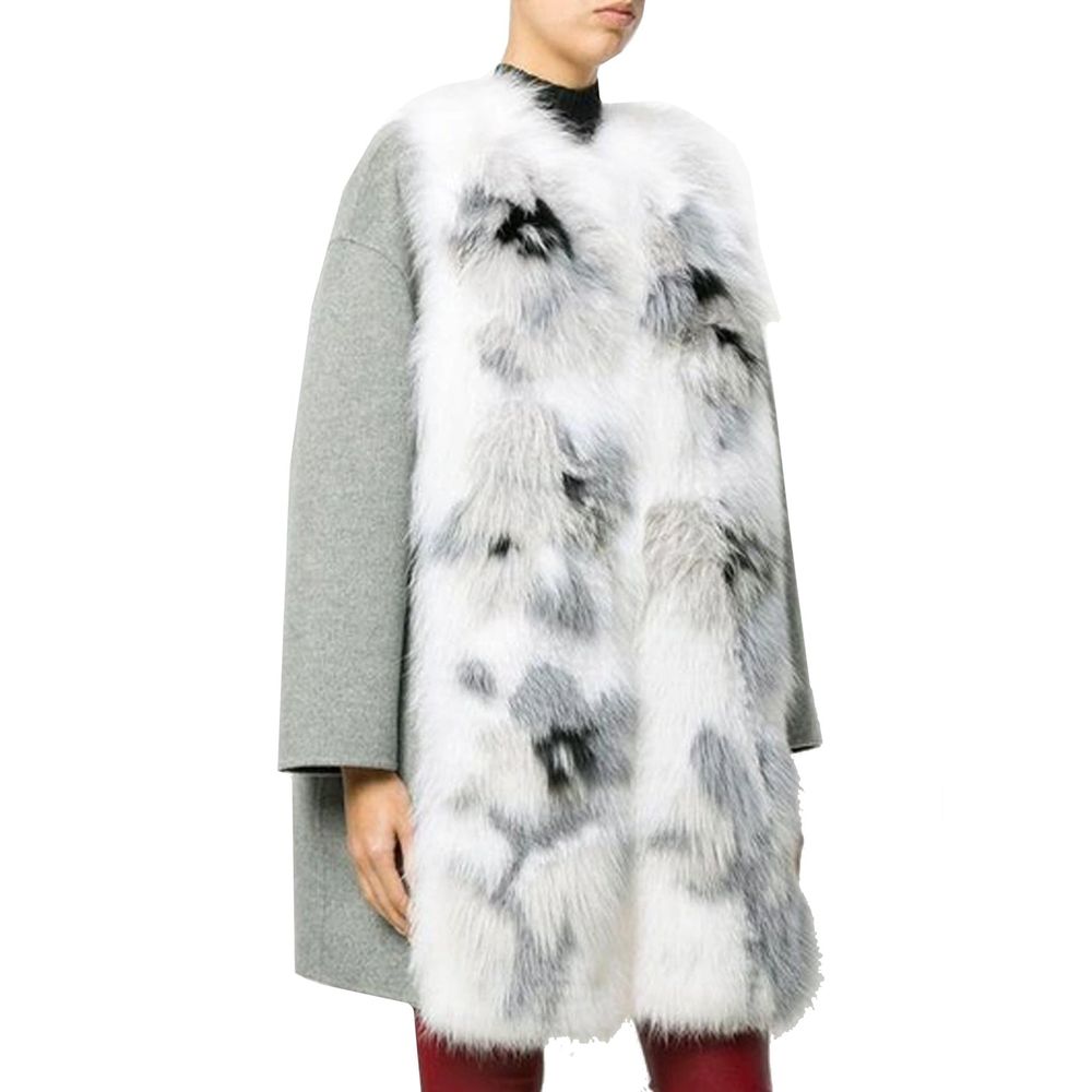 Fendi Fur Trim Cashmere Coat