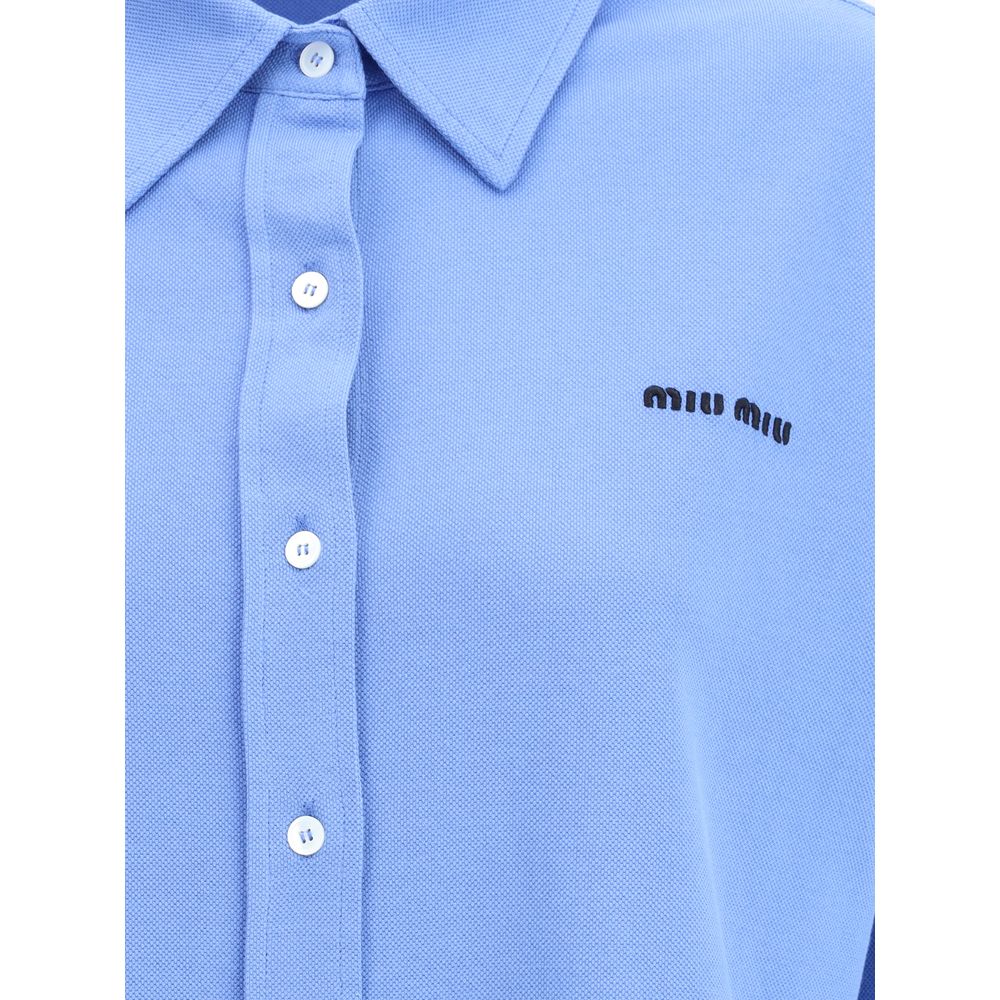 Miu Miu Long-sleeved Polo Shirt