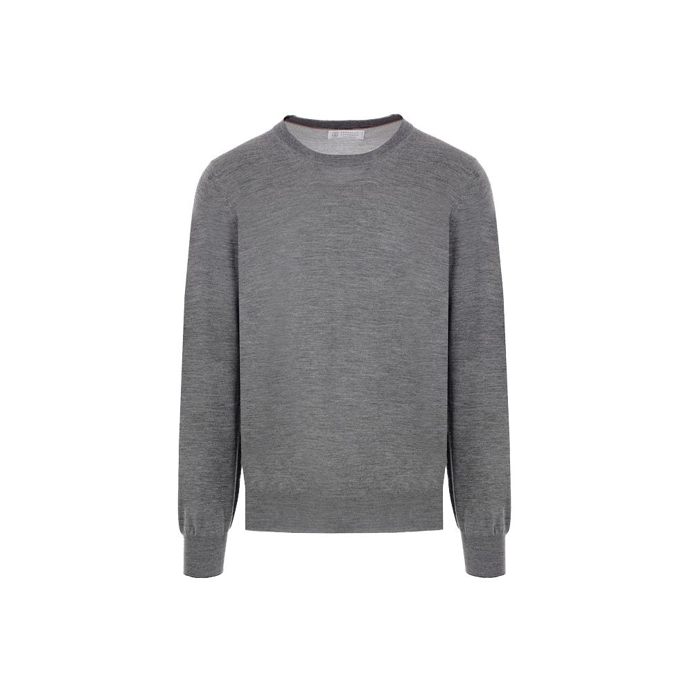 Brunello Cucinelli Gray Cashmere Men Sweater