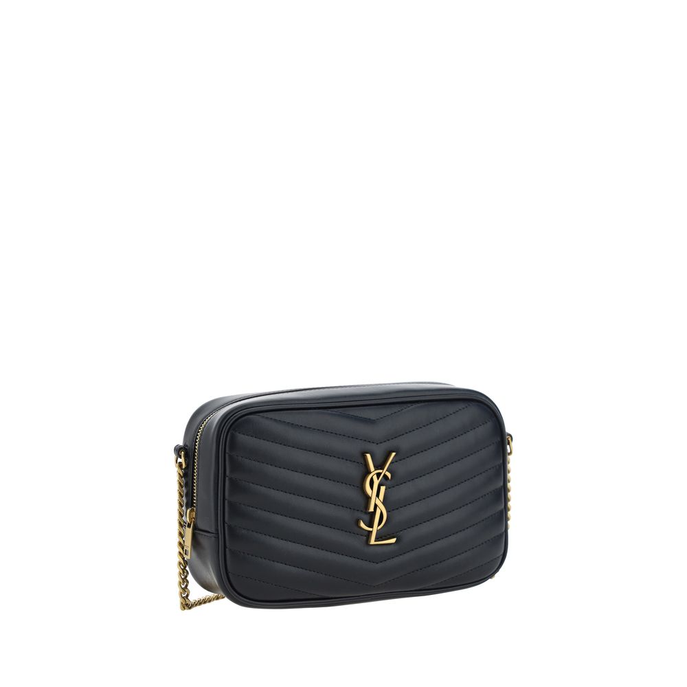 Saint Laurent Black Calf Leather Bos Taurus Shoulder Bag
