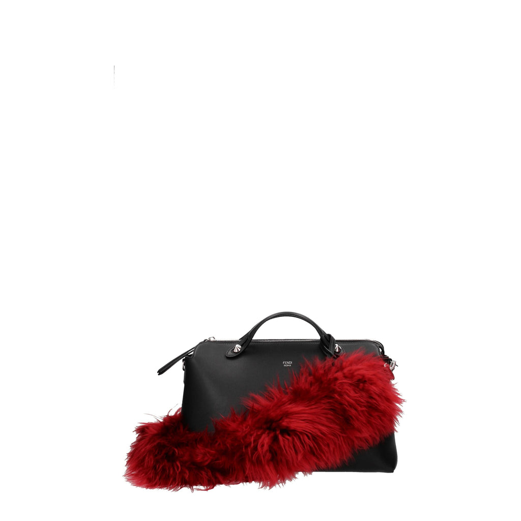 Fendi Red Leather Shoulder Bags
