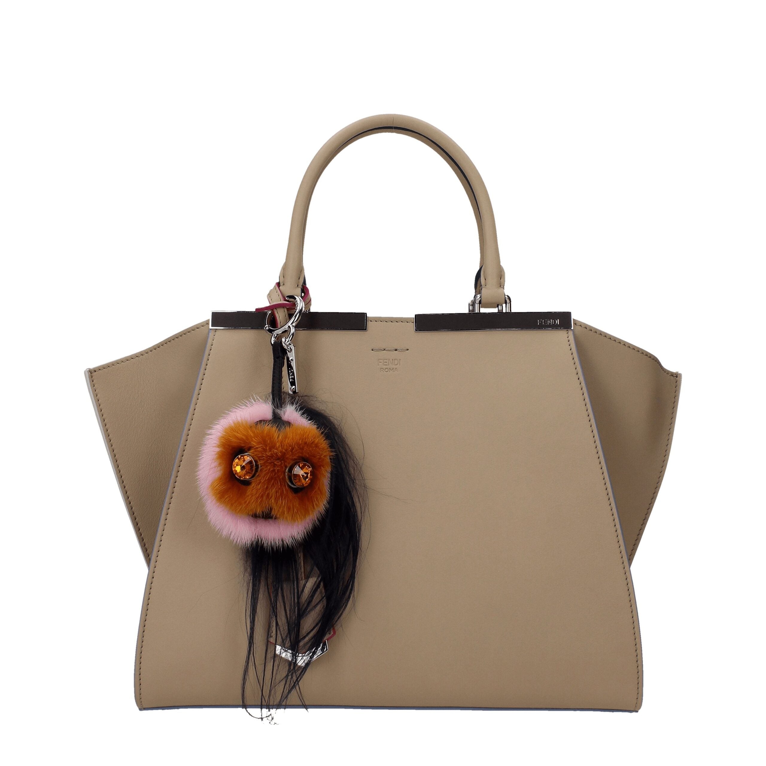 Fendi Brown Fur Keychains