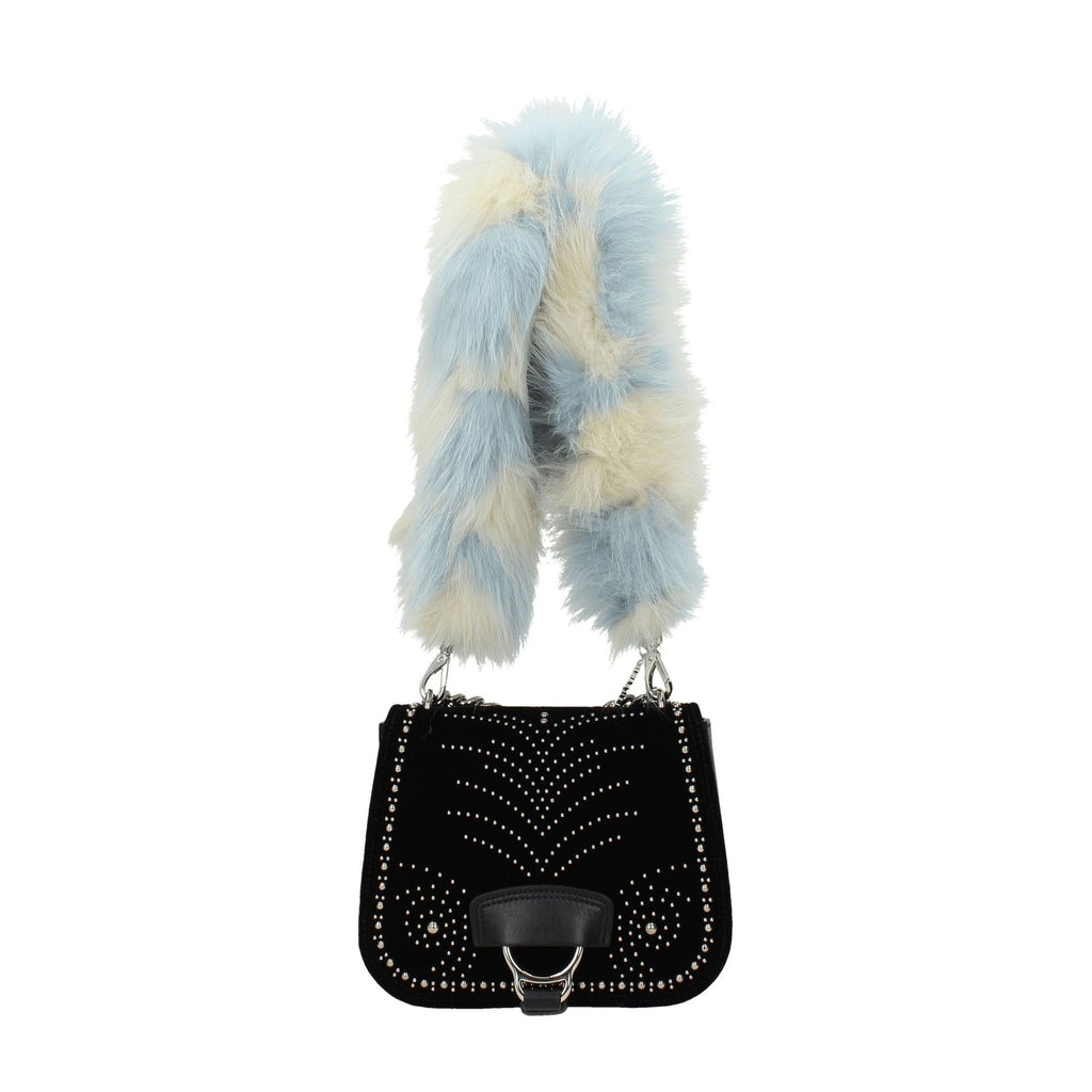 Miu Miu Light Blue Fur Shoulder Bag
