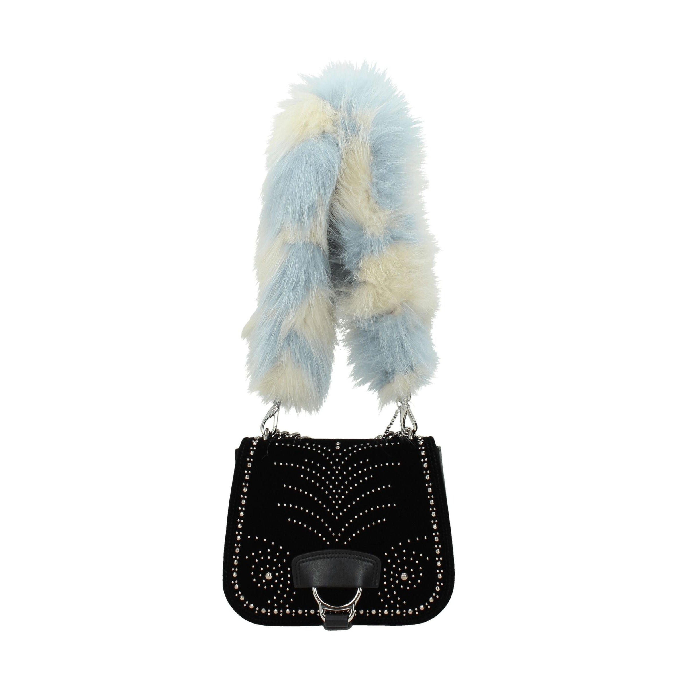 Miu Miu Light Blue Fur Shoulder Bag