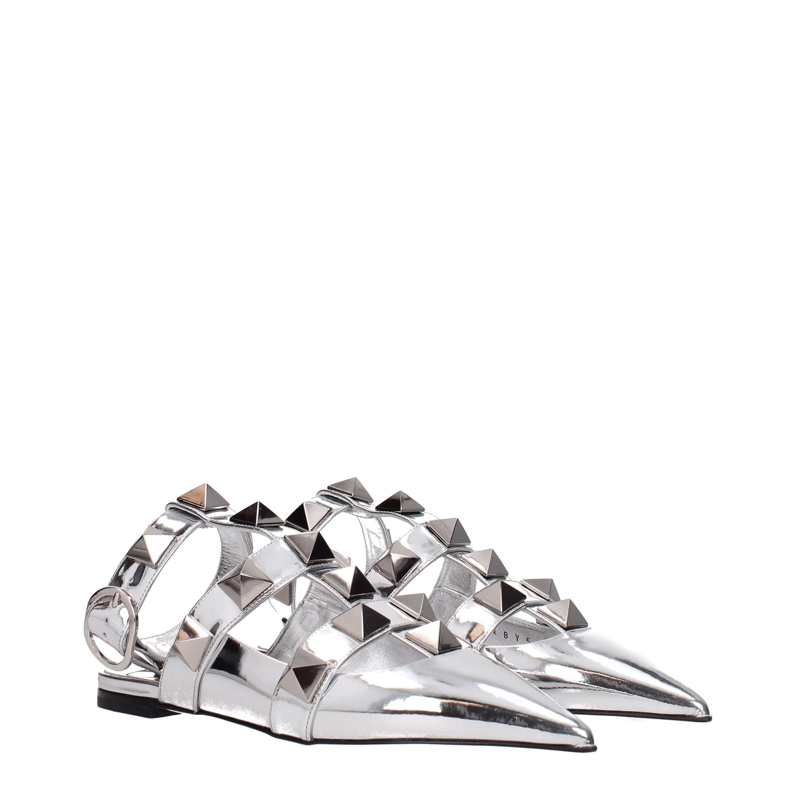Valentino Garavani Gray Leather Sandals