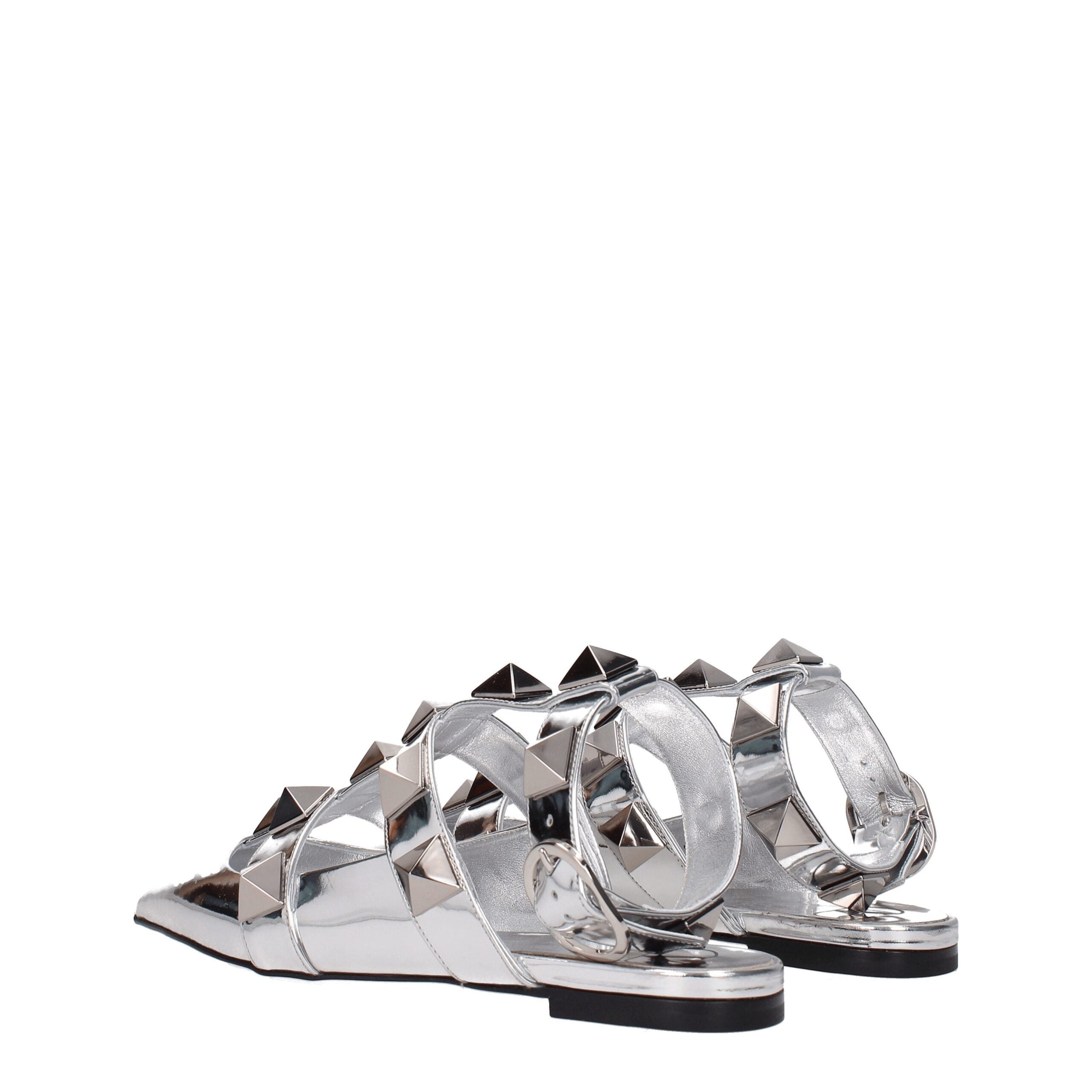 Valentino Garavani Gray Leather Sandals