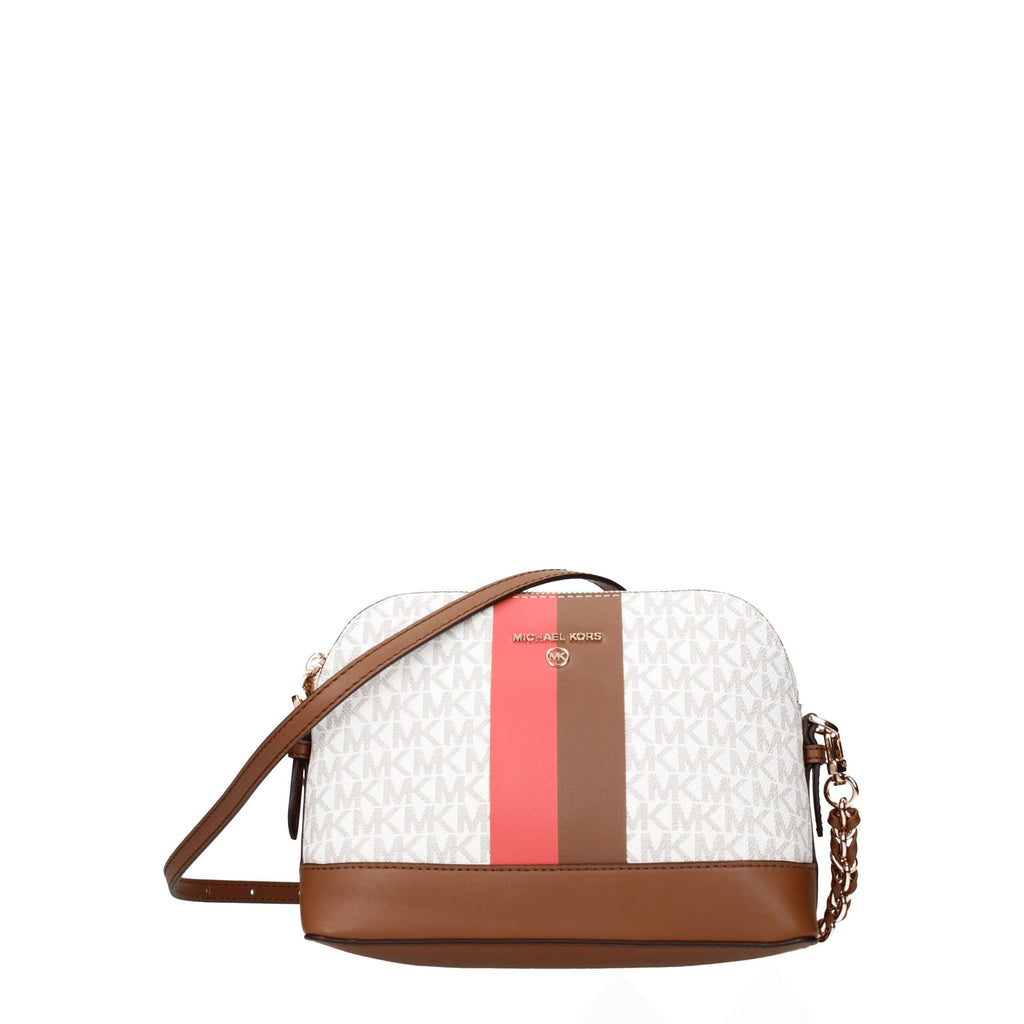 Michael Kors Beige Fabric Crossbody Bags