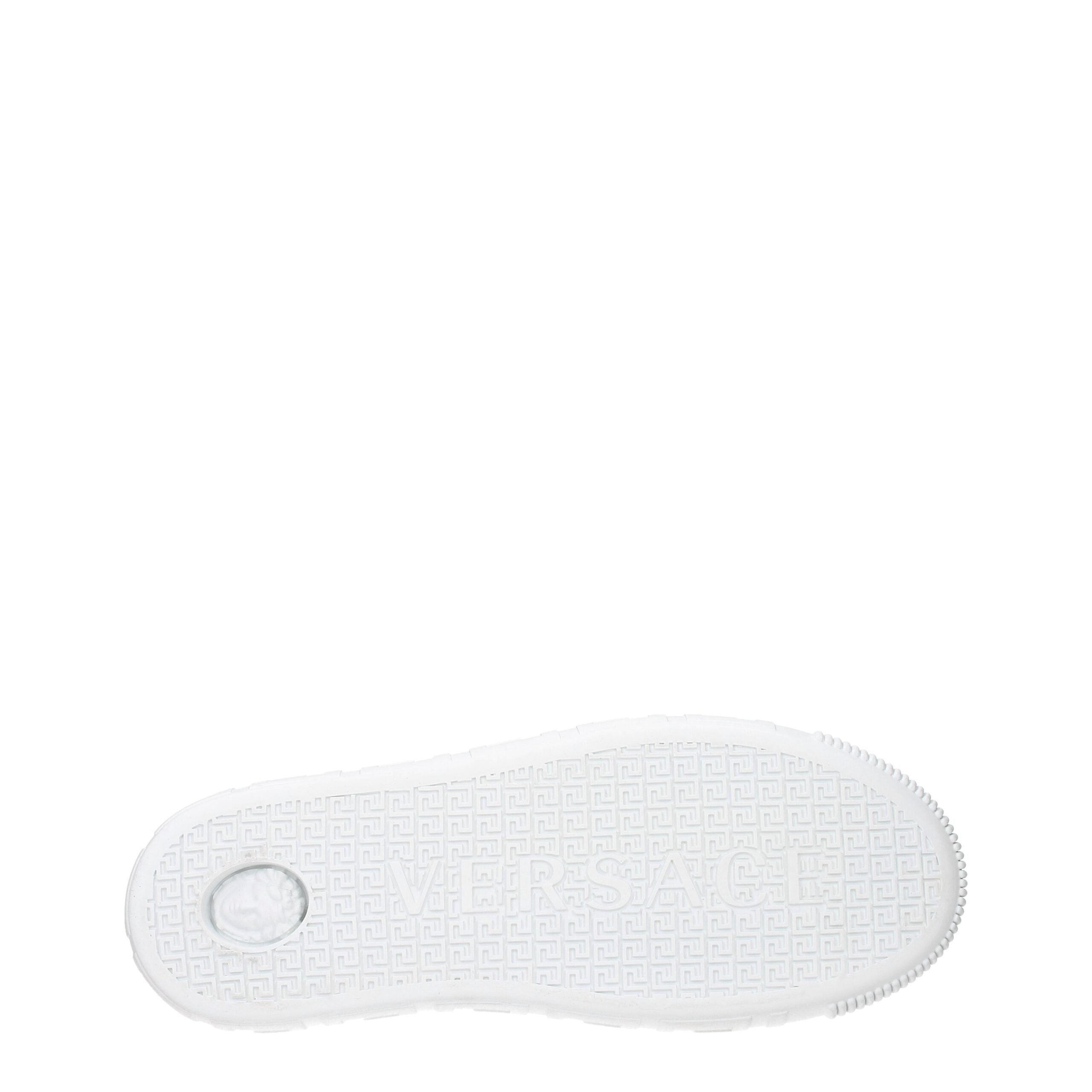 Versace White Leather Low Tops