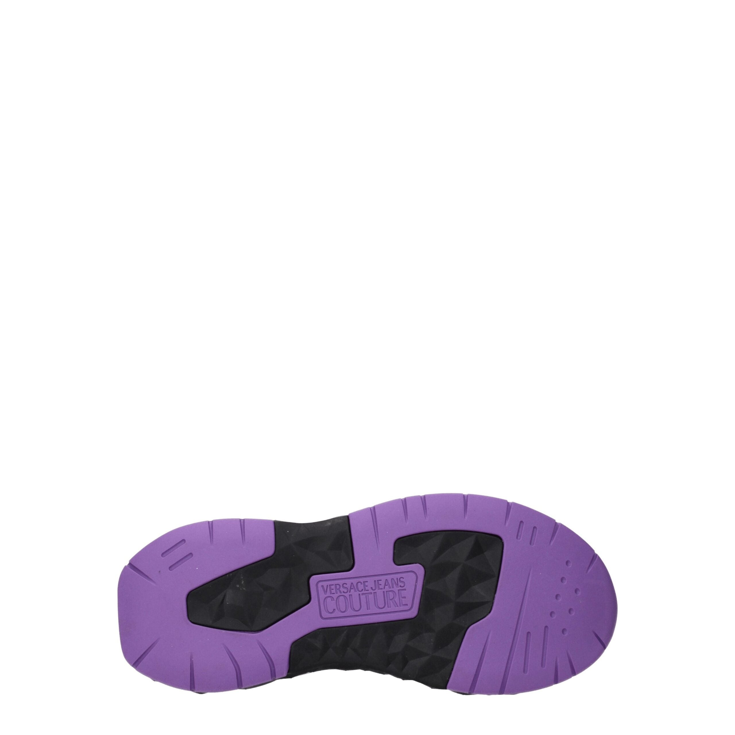 Versace Jeans Black Fabric Chunky Sneakers