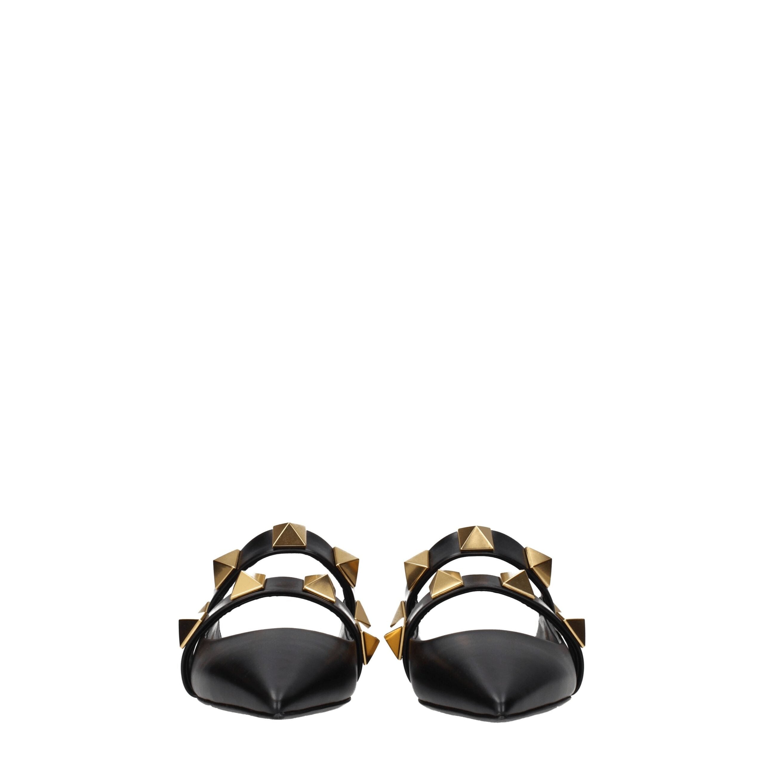 Valentino Garavani Black Leather Mules
