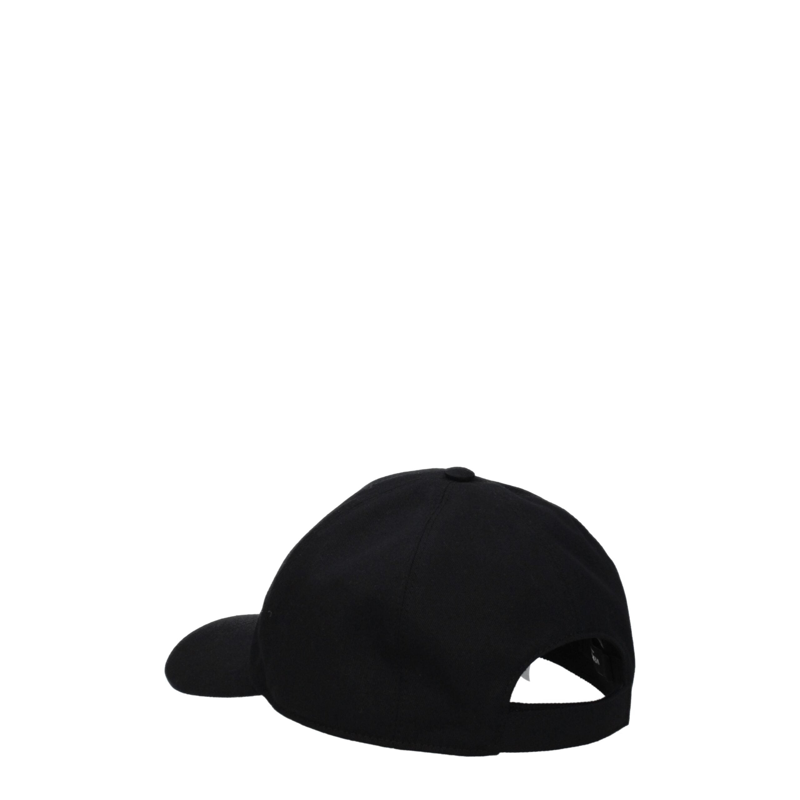 Versace Black Cotton Caps (Baseball Hat)