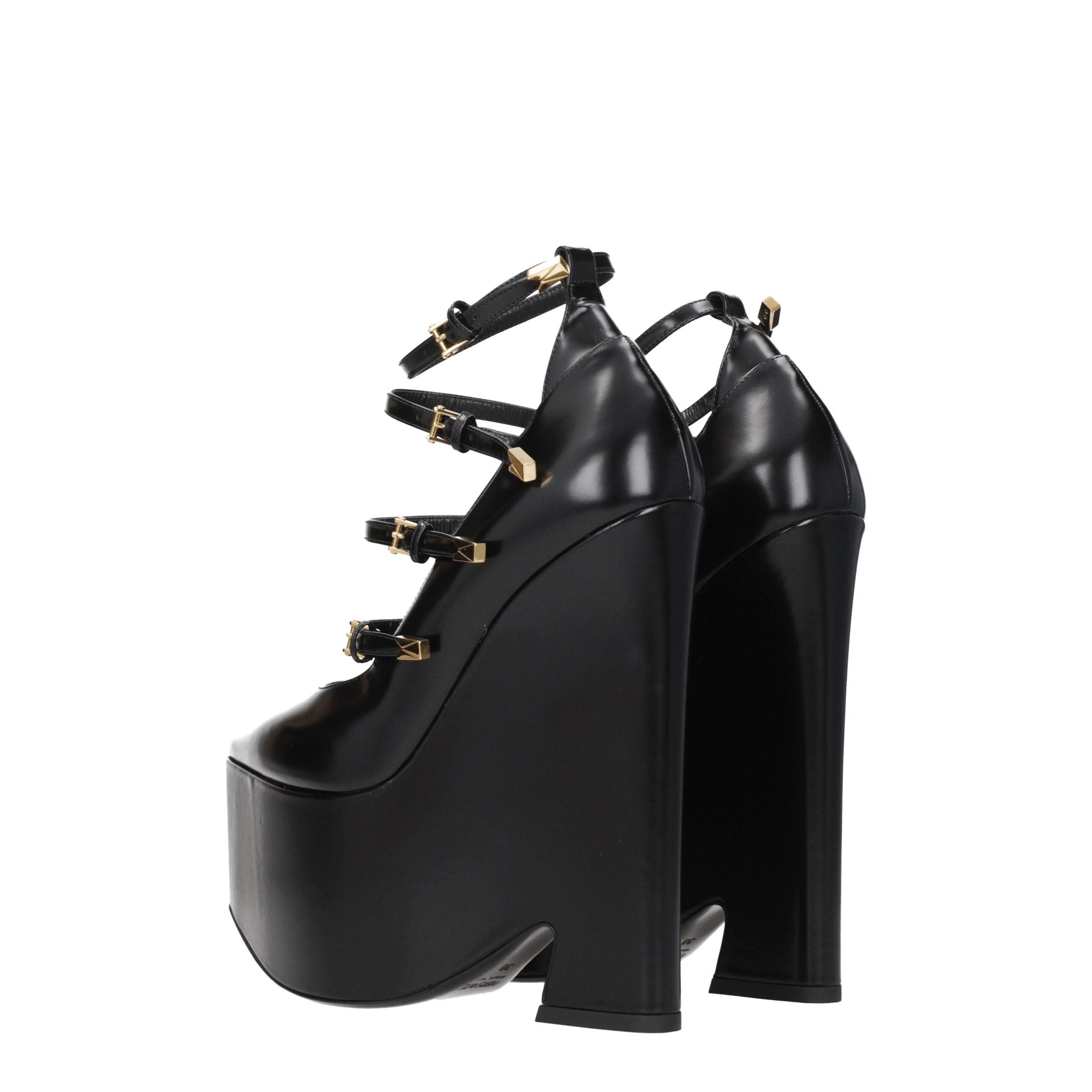 Versace Black Leather Broch