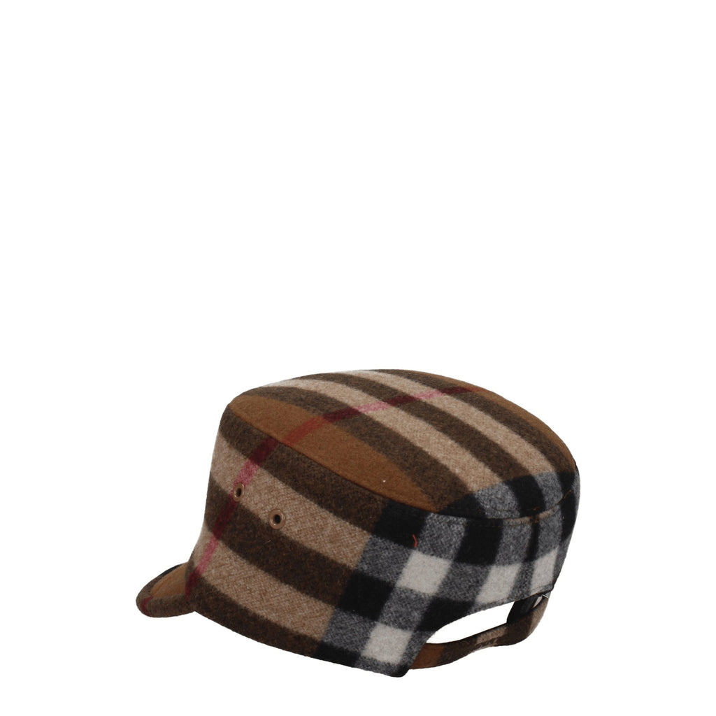 Burberry Brown Wool Caps (Baseball Hat)