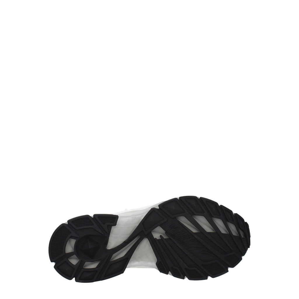 Valentino Garavani White Fabric Athletic Sneakers