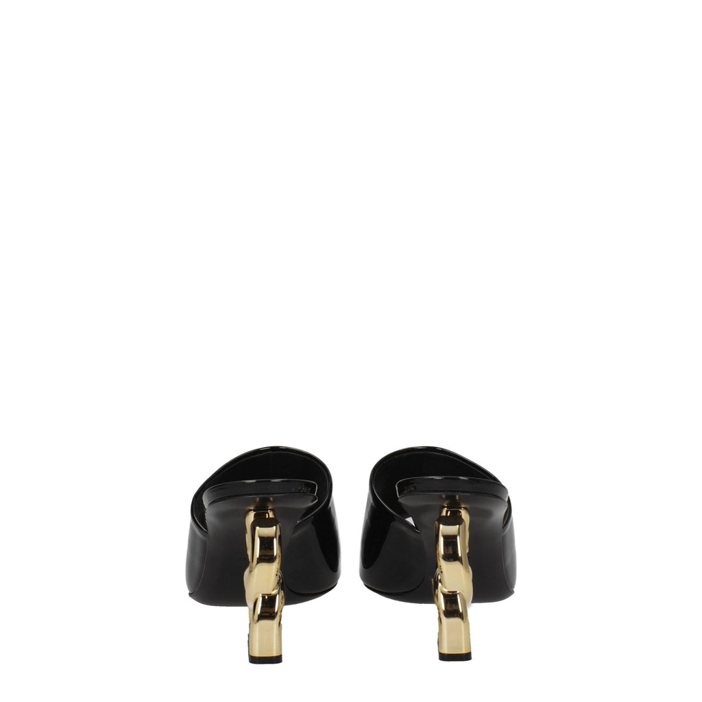 Dolce & Gabbana Black Leather Sandal