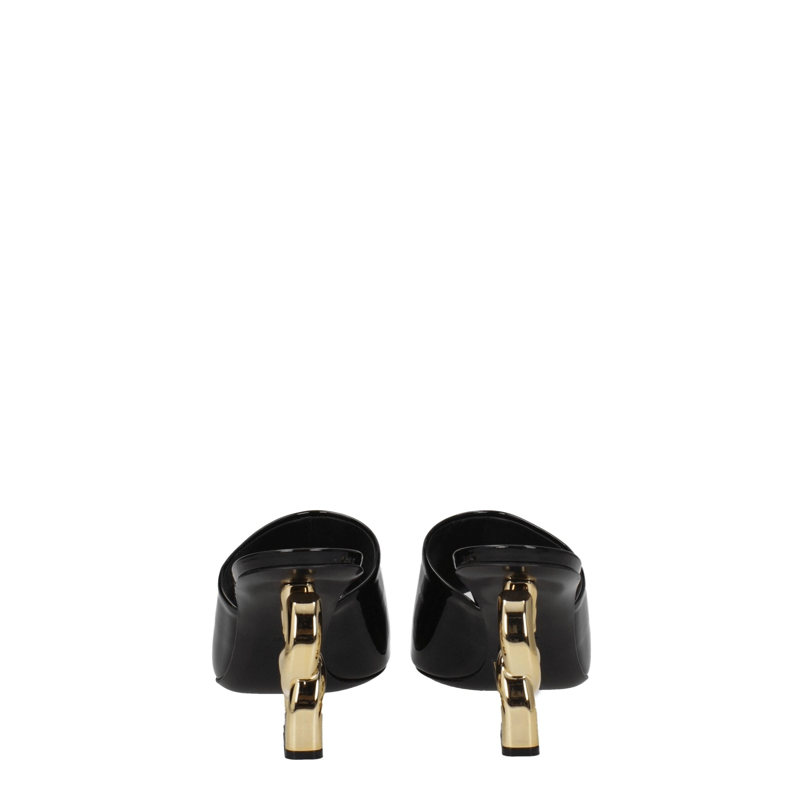 Dolce & Gabbana Black Leather Sandal