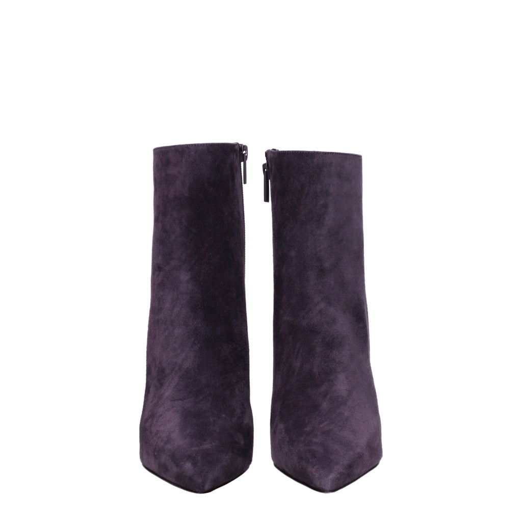 Christian Louboutin Purple Leather Ankle Boots