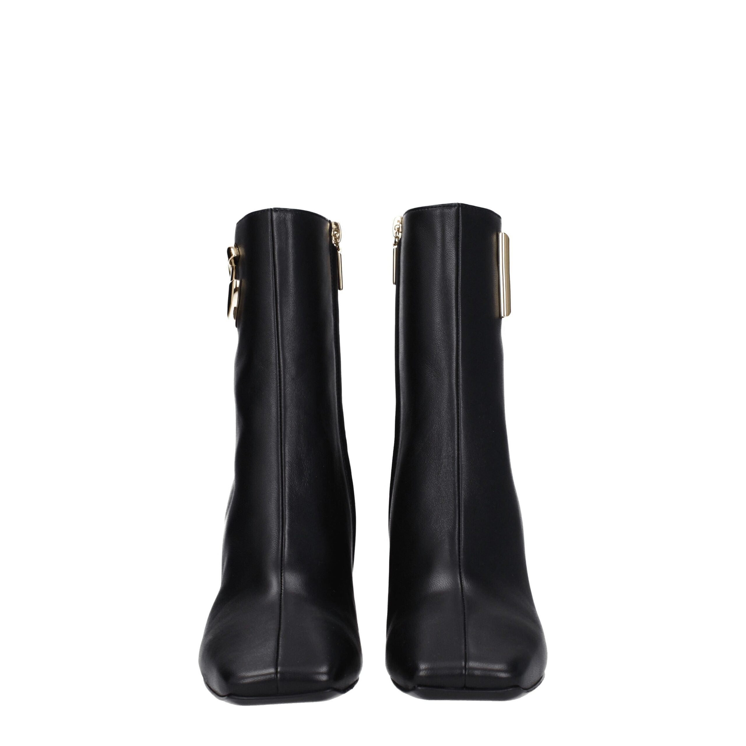 Dolce & Gabbana Black Leather Ankle Boots