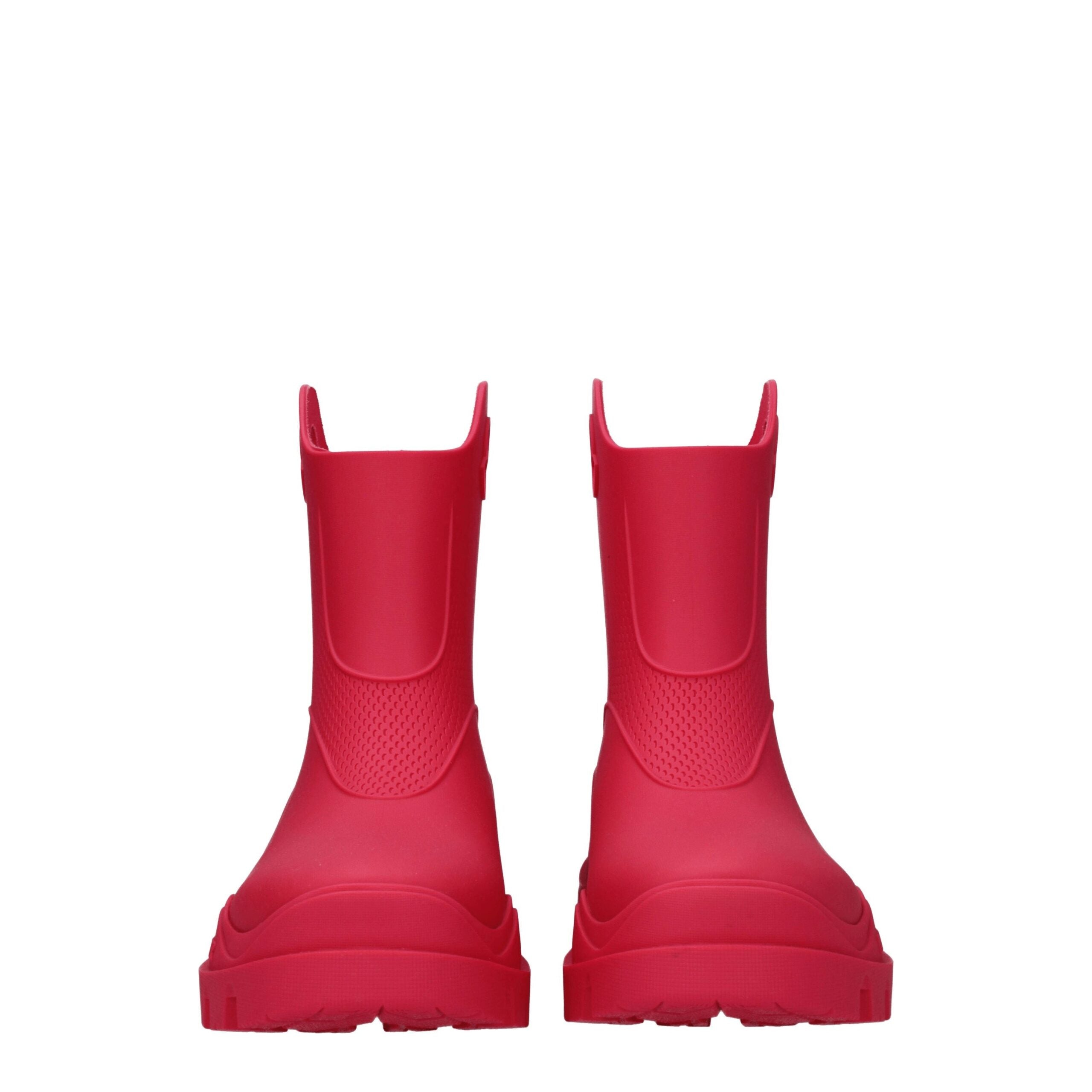 Moncler Pink Cotton Ankle Boots