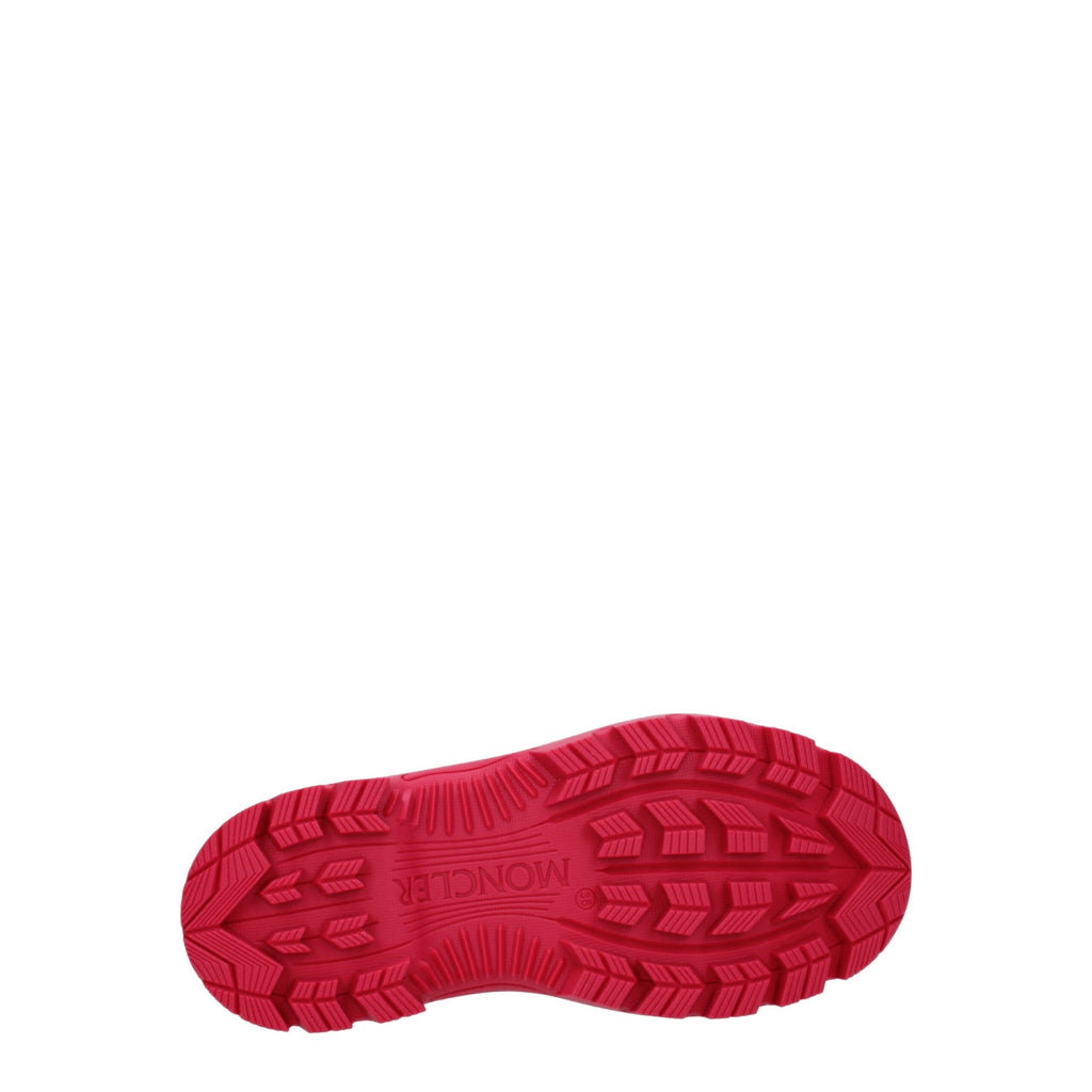 Moncler Pink Cotton Ankle Boots