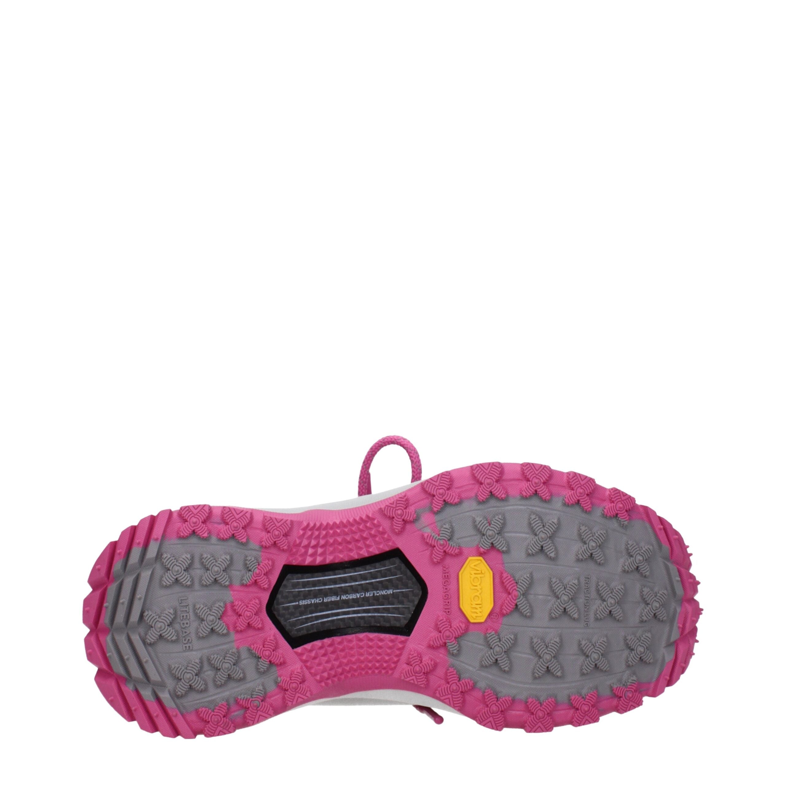 Moncler Gray Fabric Athletic Sneakers