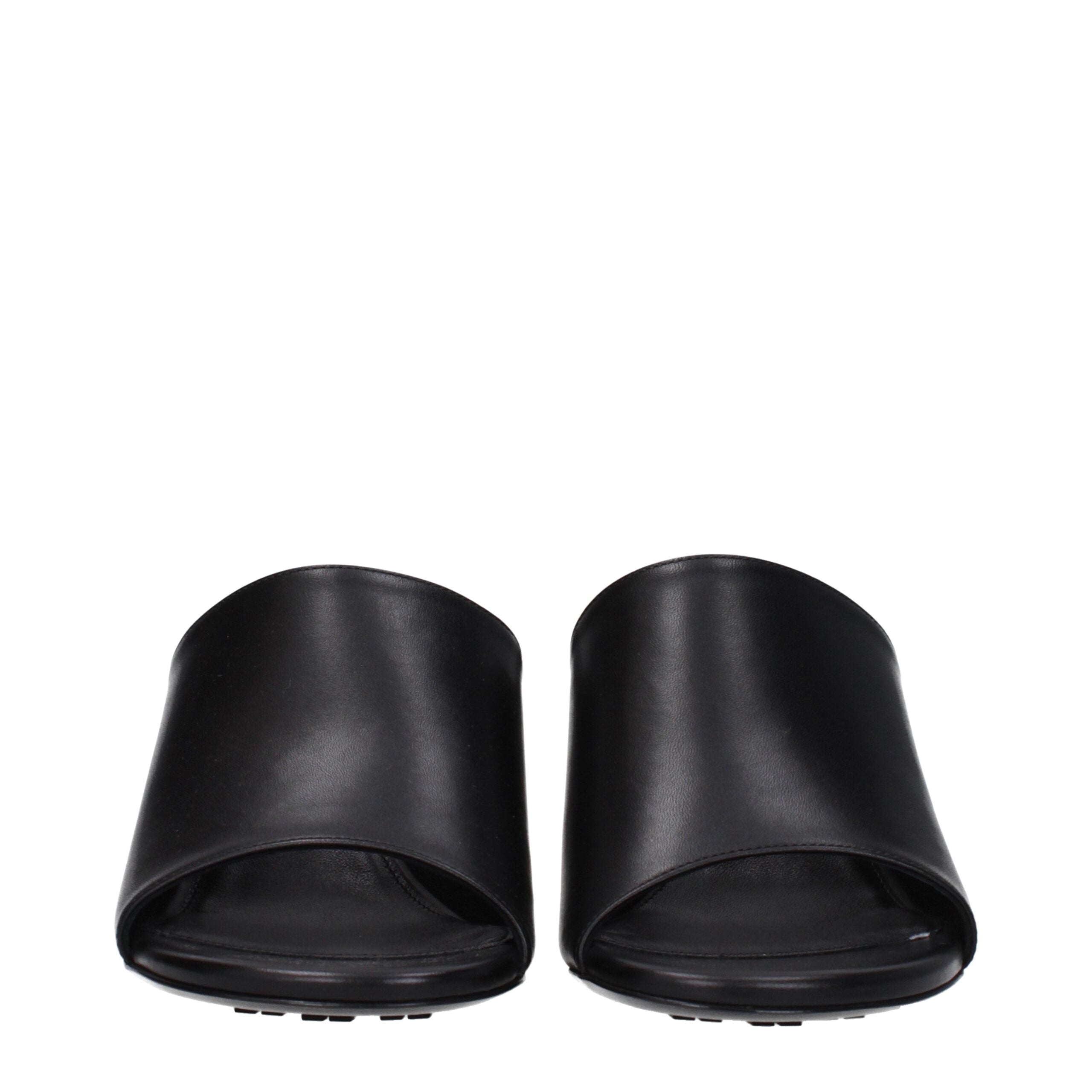 Givenchy Black Leather Stiletto Heels Sandals