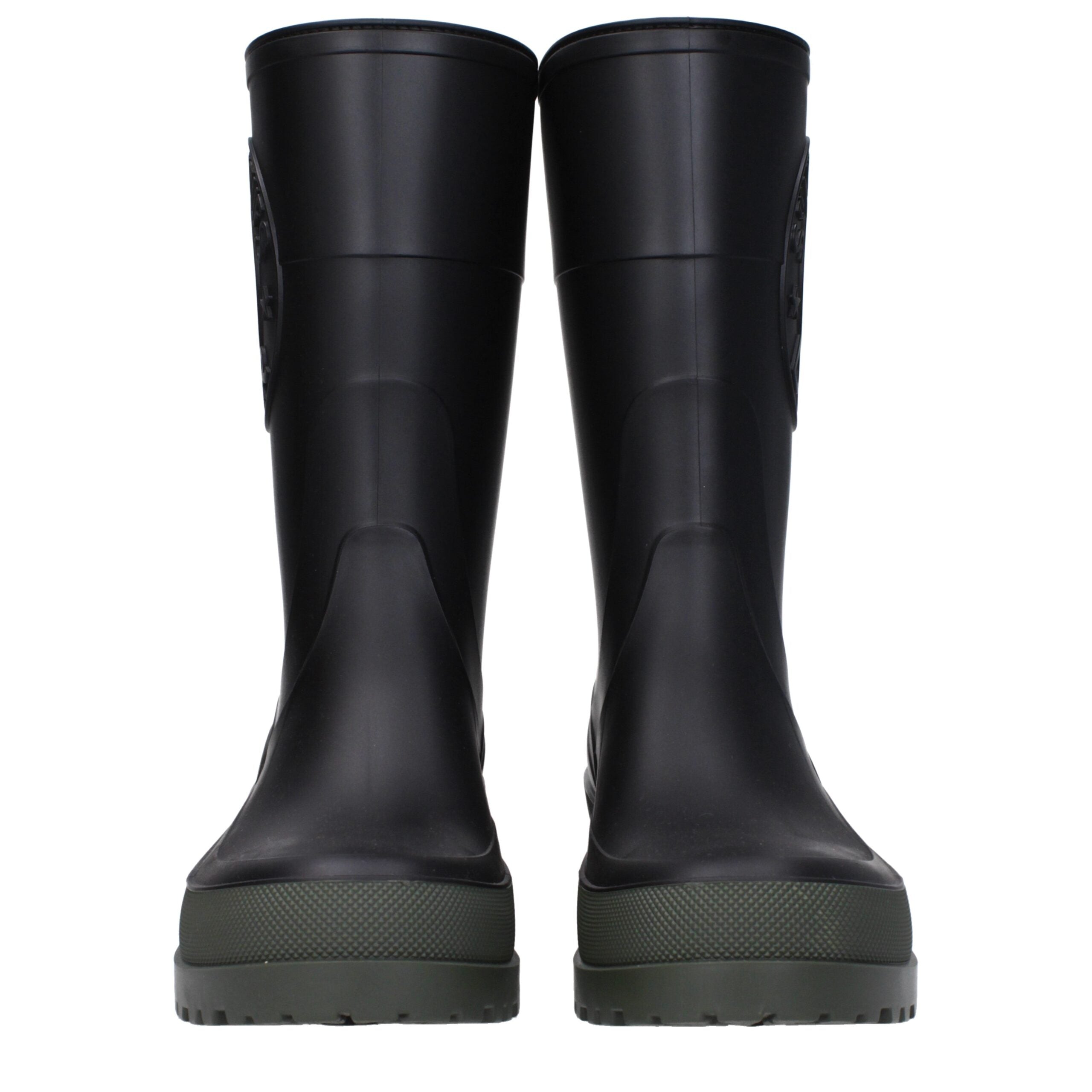 Christian Dior Black Cotton Rain Boots