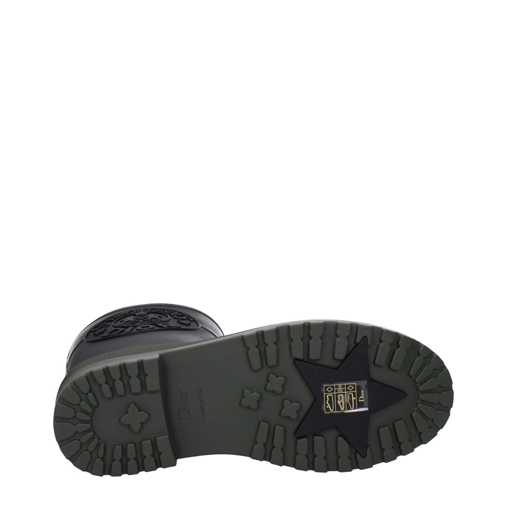 Christian Dior Black Cotton Rain Boots