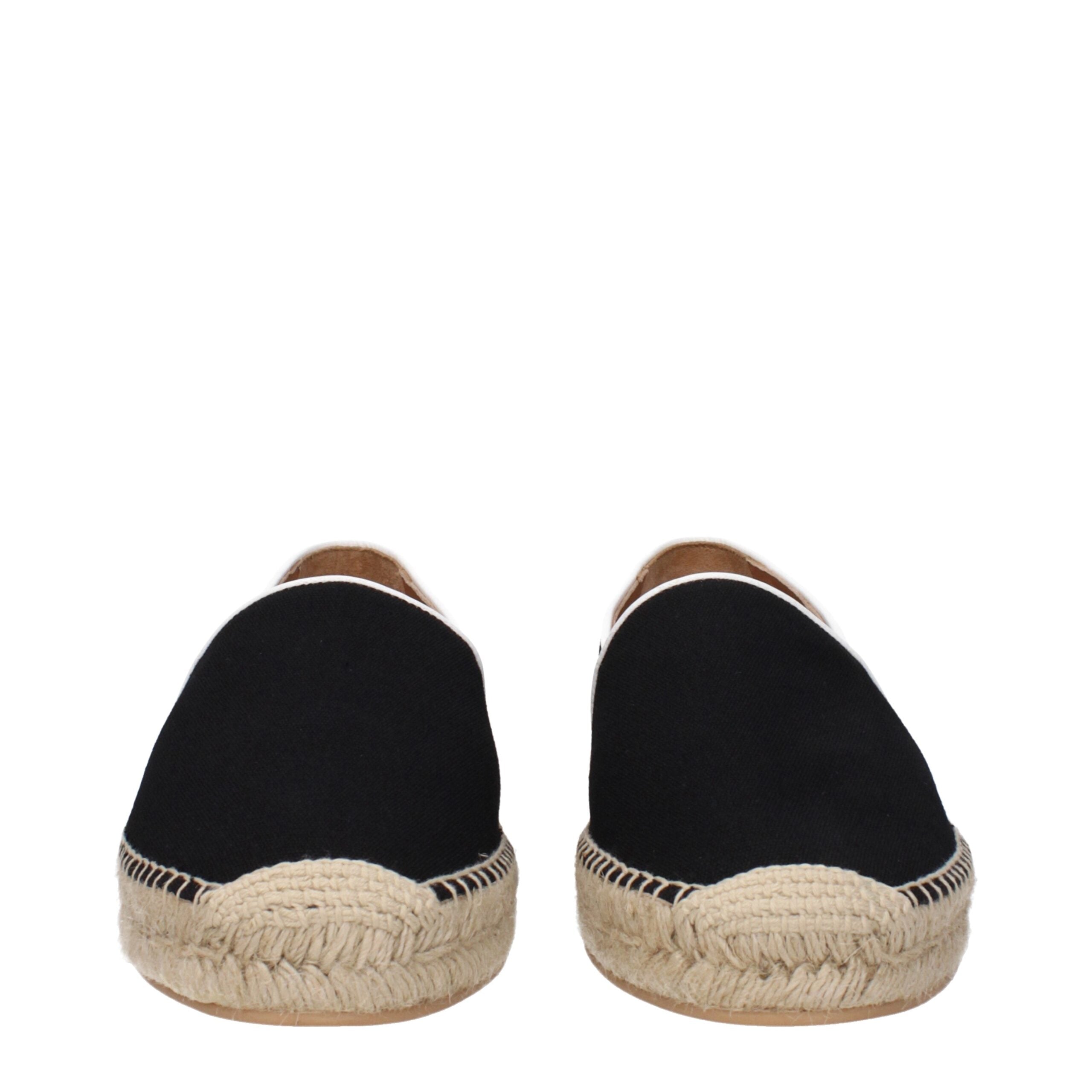 Off-White Black Fabric Espadrilles