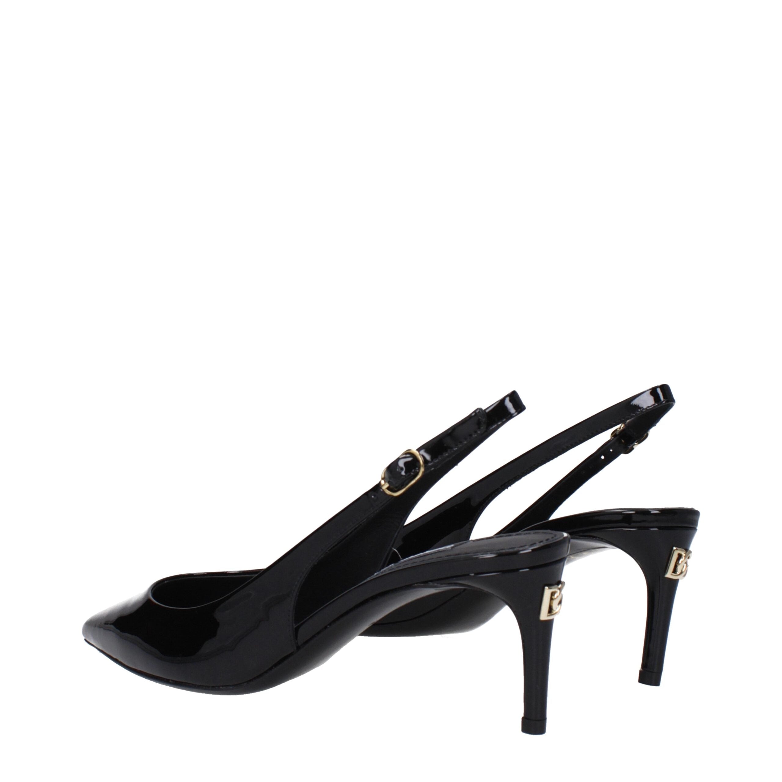 Dolce & Gabbana Black Leather High Heel Pumps