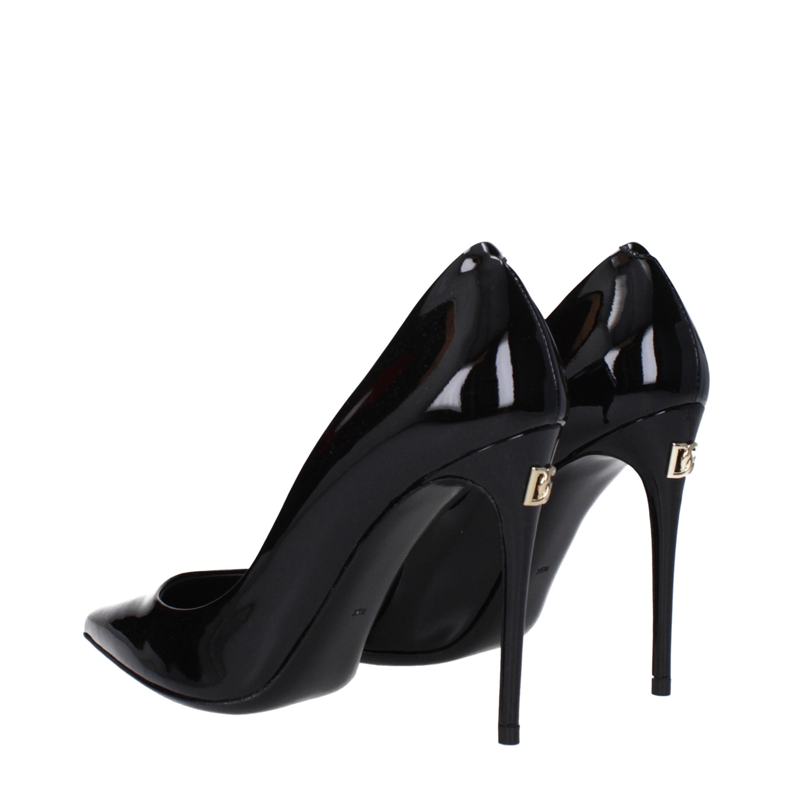 Dolce & Gabbana Black Leather Broch